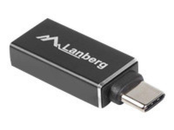 LANBERG AD-UC-UA-02 adapter USB TYPE-C M -AF 3.1 Black