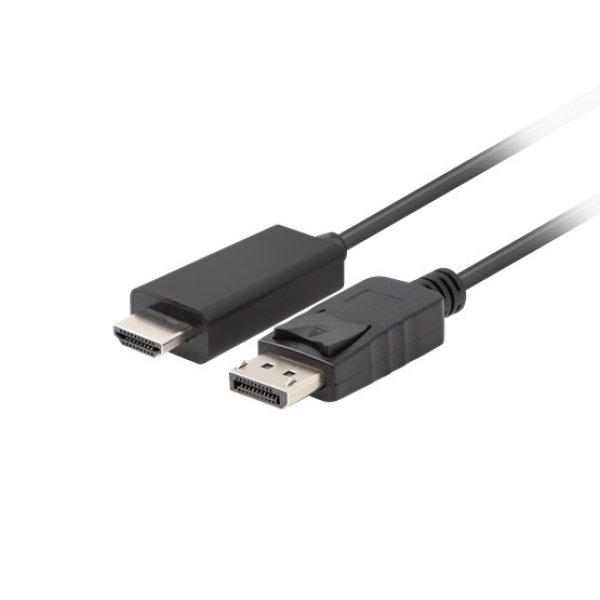 LANBERG Cable DisplayPort M v1.1->HDMI M 1.8m black