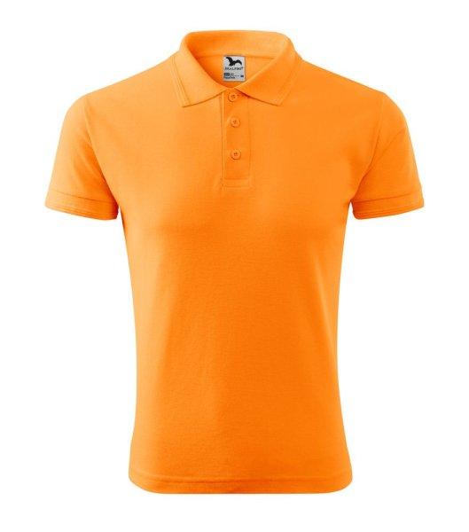 MALFINI Férfi galléros póló Pique Polo - Mandarin narancs | L