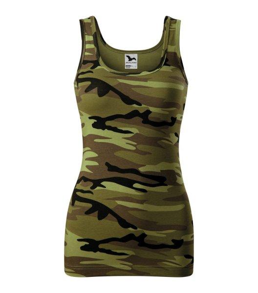 MALFINI Női trikó Camo Triumph - Terepszínű zöld | M