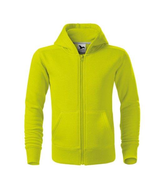 MALFINI Gyerek felső Trendy Zipper - Lime | 158 cm (12 éves)