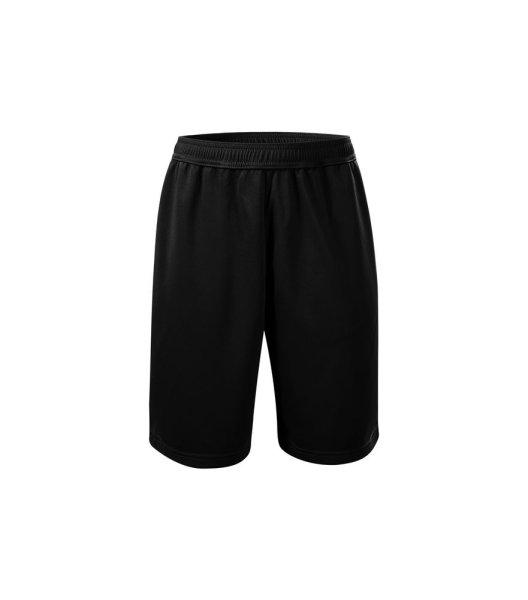 MALFINI Gyerek rövidnadrág Miles - Fekete | 122 cm (6 éves)