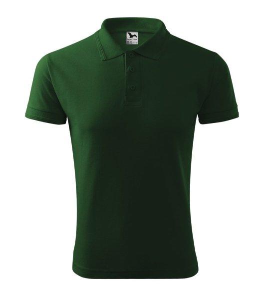 MALFINI Férfi galléros póló Pique Polo - Palackzöld | XXXL