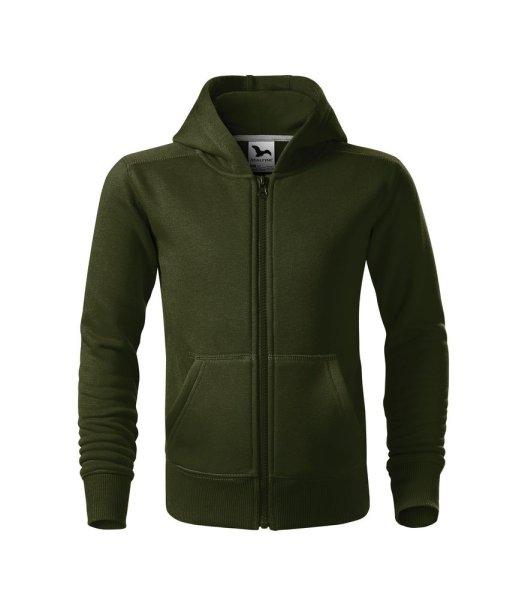 MALFINI Gyerek felső Trendy Zipper - Military | 122 cm (6 éves)