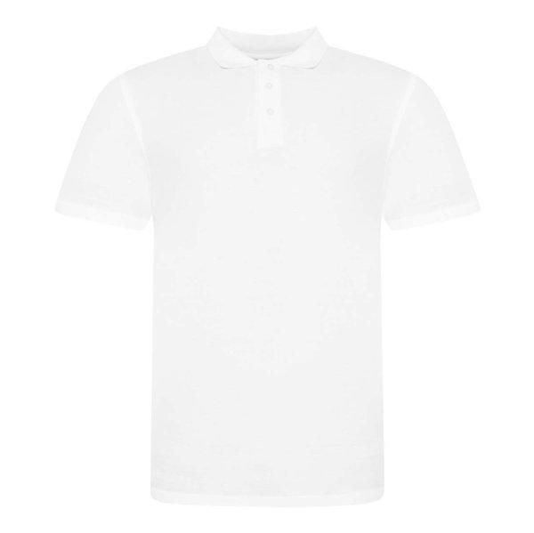 JP100 mikropiké unisex galléros póló Just Polos, White-L