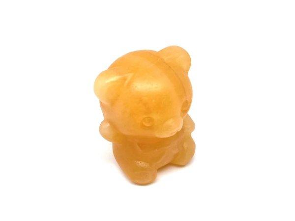 Figura Kalcit narancs maci 4cm