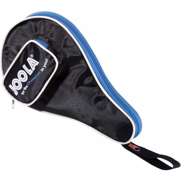 Pingpongütőtartó tok labdatartóval – 29x19 cm, fekete-kék – JOOLA
