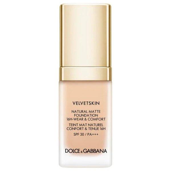 Dolce & Gabbana Mattító folyékony smink Velvetskin (Natural Matte Foundation)
30 ml Cashmere