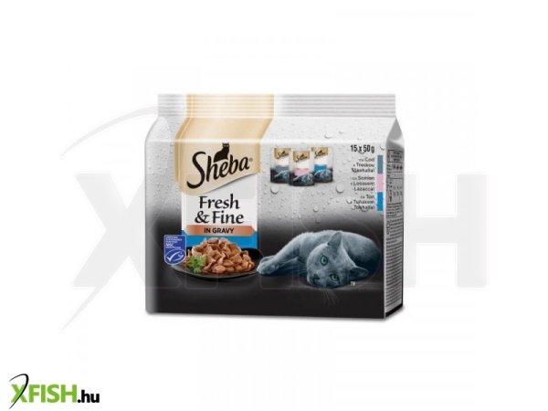 Sheba mini 15x50g halas válogatás multipack, 5 db/csomag