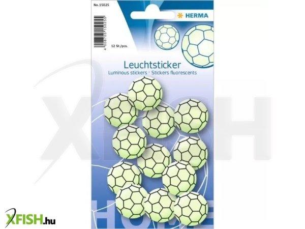 Herma: Sötétben világító focilabdák matrica