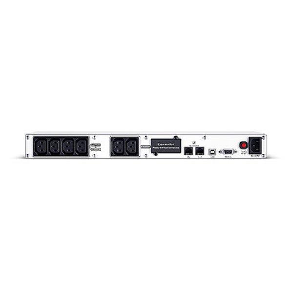 CYBERPOWER UPS OR600ERM1U (6xIEC C13) 600VA 360W 230V RACK szünetmentes
tápegység + USB, LINE-INTERACTIVE