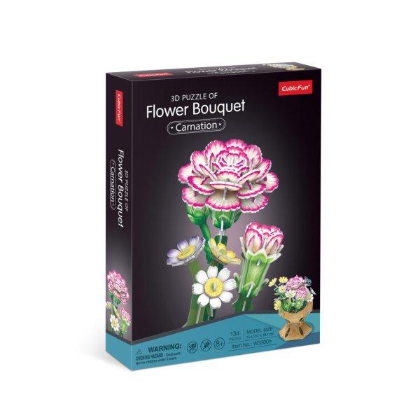 3D puzzle: Szegfű