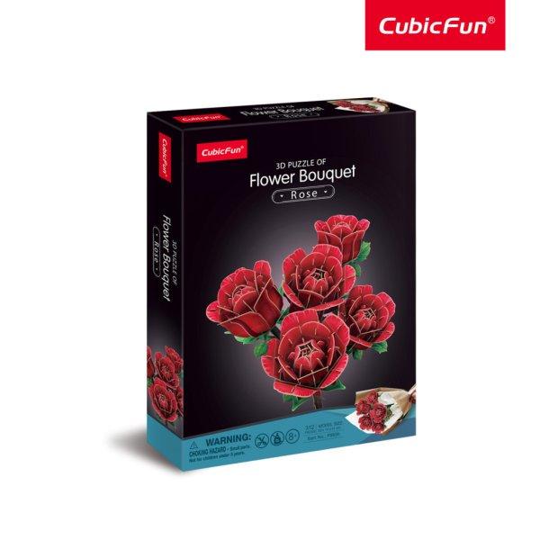 3D puzzle: Rózsacsokor