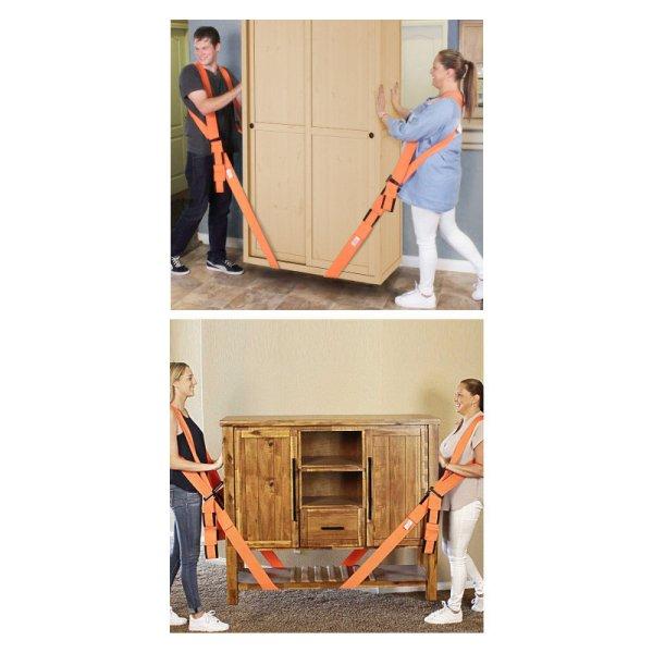 Handy Bútorszállító heveder hátpánttal, csuklópánttal - 2800 x 45 x 1,2
mm - 2 személy részére
