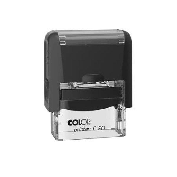 Bélyegző, COLOP "Printer C 20", kék cserepárnával