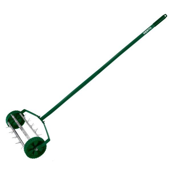 VERTO Fűszellőztető, gyepszellőztető, kézi, 27 tüske, 15 cm dobátmérő
15G539