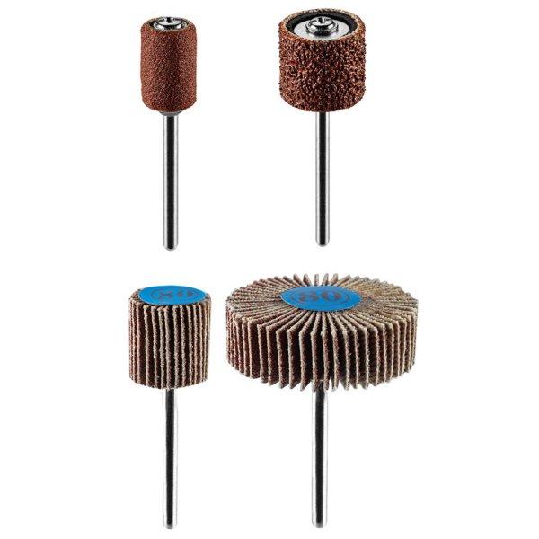 GRAPHITE Csiszolókészlet mini fúró- és csiszológéphez, csiszolóanyagok,
lamellák, 24db 55H081
