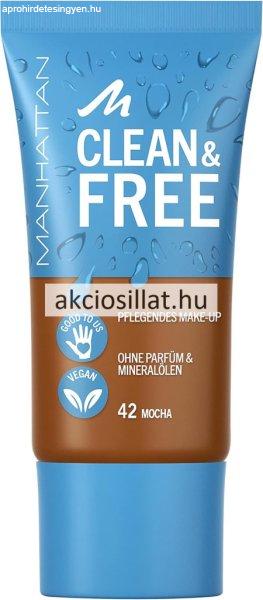 Manhattan Clean & Free Alapozó 42 Mocha 30ml