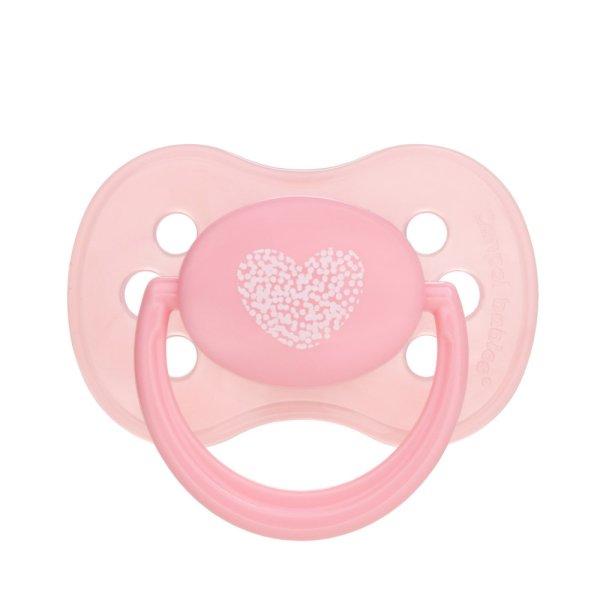 Canpol babies cseresznye alakú szilikon cumi 6-18m - rozsaszin