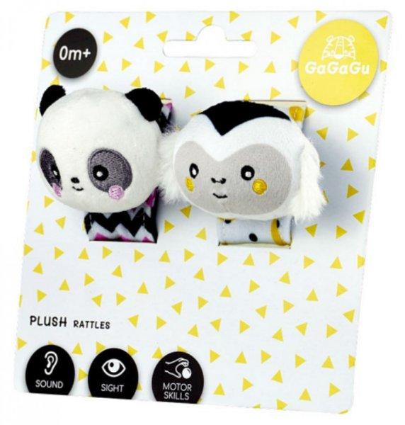 Majom és Panda csuklócsörgő 2db-os szett