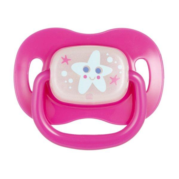 Canpol babies cseresznye alakú szilikon cumi 18+hó - pink
