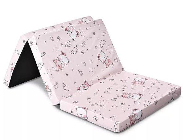 Lorelli összehajtható matrac 60x120x5 - Pink Ballerina Bear 