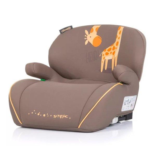 Chipolino Sonic autós ülésmagasító 125-150 cm Isofix - Giraffe 