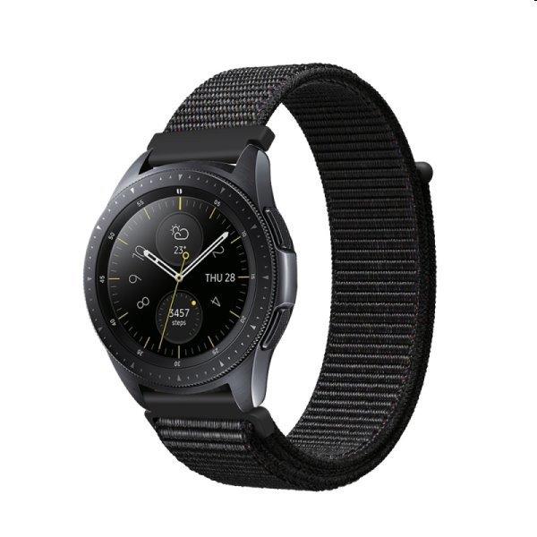 COTEetCI univerzális nylon szíj 20 mm Apple Watch 42/44/45 mm számára,
fekete