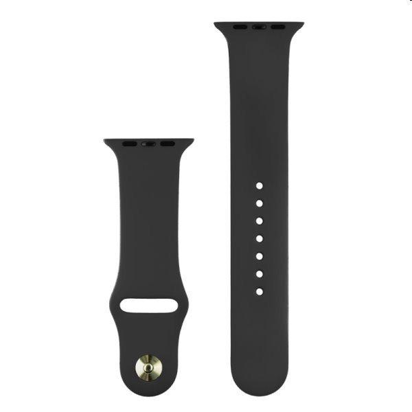 Szilikon óraszíj COTEetCI  Apple Watch 42/44/45mm, Fekete