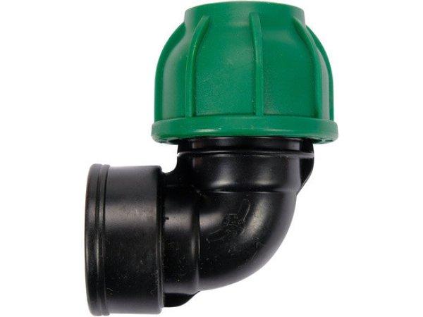 Gyorscsatlakozó belső menetes 90°-os PP 25mm 1"