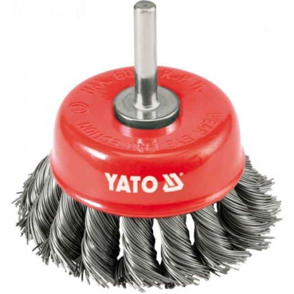 YT-4752 Csapos fazékkefe sodrott acél 75mm 6mm
