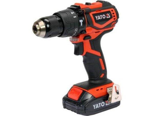 YT-82796 Akkus ütvefúró ,csavarozó 18 V 2,0Ah Li-ion, fém tokmány