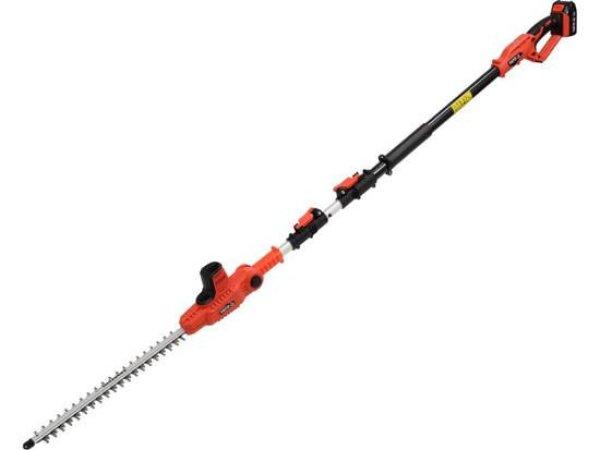 YT-82834 Akkus lombnyíró 18 V Li-Ion 2,0Ah akku+töltő 207-274 cm