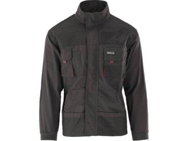 YT-80142 BASALT munkavédelmi kabát fekete-piros L