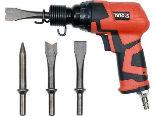 YT-09904 Pneumatikus vésőgép vésőfejekkel, könnyített