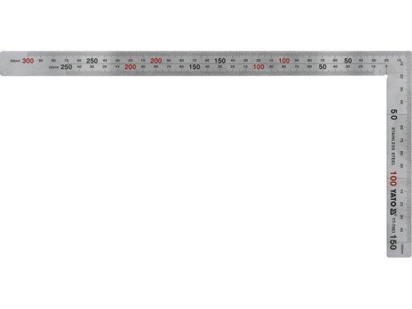 YT-7083 Asztalos derékszög 300 x 150 mm inox