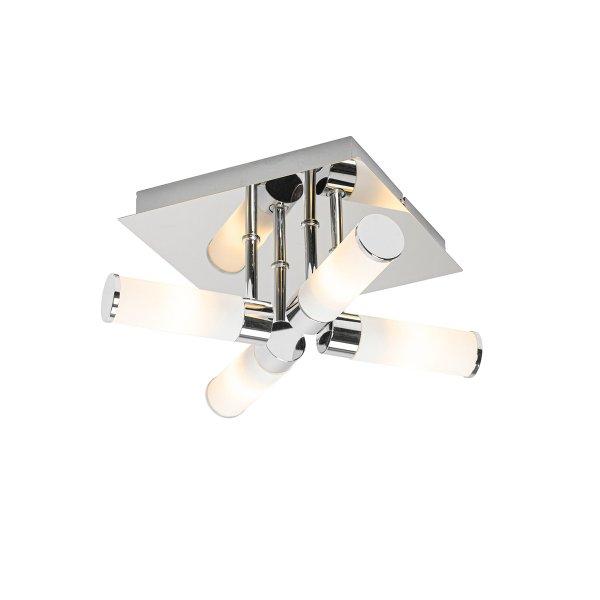 Modern fürdőszobai mennyezeti lámpa króm 4-lámpás IP44 - Bath