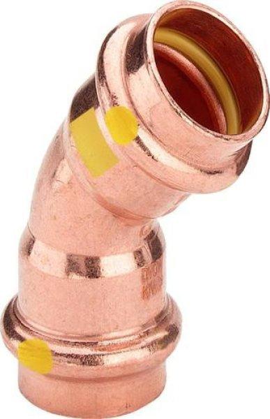 VIEGA Profipress G 45°-os ív 2 tokkal 28