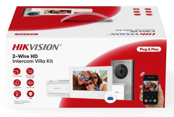 Hikvision DS-KIS705EY Kétvezetékes HD video-kaputelefon szett, kültéri,
fehér beltéri, disztributor