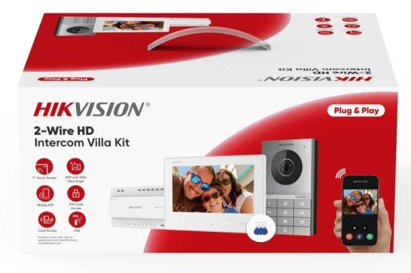 Hikvision DS-KIS706EY Kétvezetékes HD video-kaputelefon szett, kültéri,
fehér beltéri, disztributor