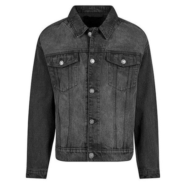 Build Your Brand Férfi farmerdzseki - Fekete | XL