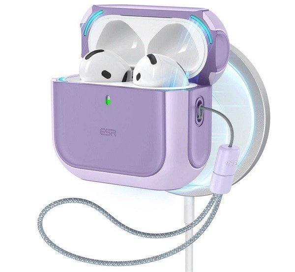 ESR ORBIT HALOLOCK műanyag tok (ütésállóság, kézpánt, MagSafe) LILA
Apple AirPods 4