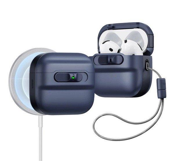 ESR PULSE HALOLOCK műanyag tok (ütésállóság, kézpánt, MagSafe)
SÖTÉTKÉK Apple AirPods 4