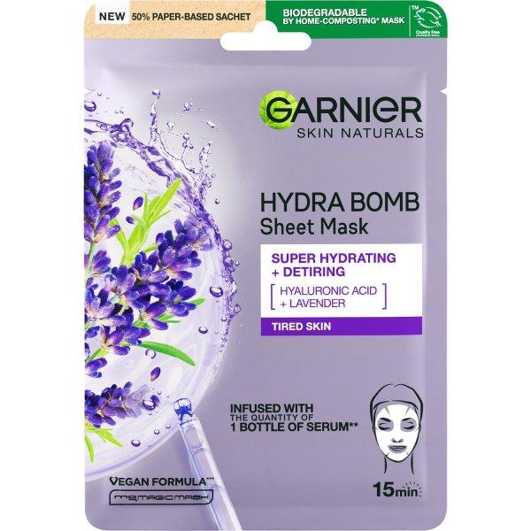 Garnier Hidratáló textilmaszk a fáradtság jelei ellen levendula kivonattal
Skin Naturals Hydra Bomb (Tissue Mask) 28 g