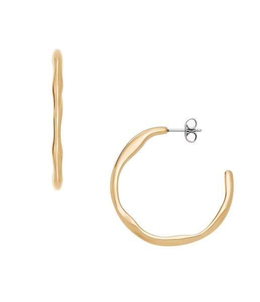 Skagen Bájos aranyozott karika fülbevaló Moderne Stak SKJ1870710