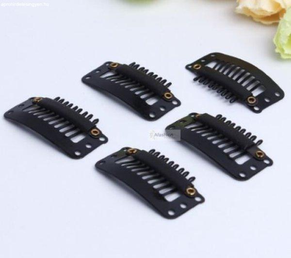-TRESSZCSAT, Fekete 3,2 cm. 3 DARAB