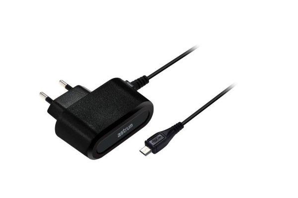 Astrum CH200 2.0A micro USB hálózati töltő 1,5M kábellel EU fekete 10W