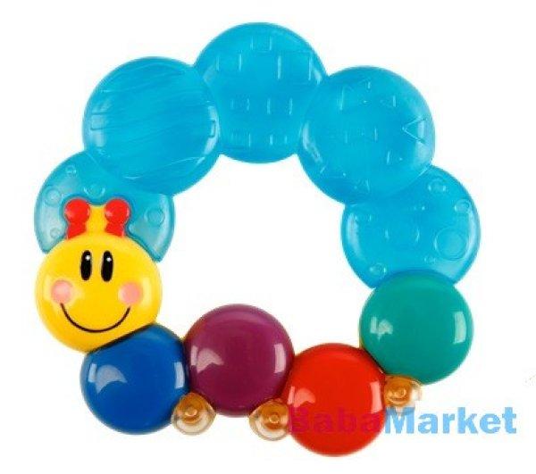 Bright Starts vízzel töltött rágóka Teether-pillar, kék, 3 hó+