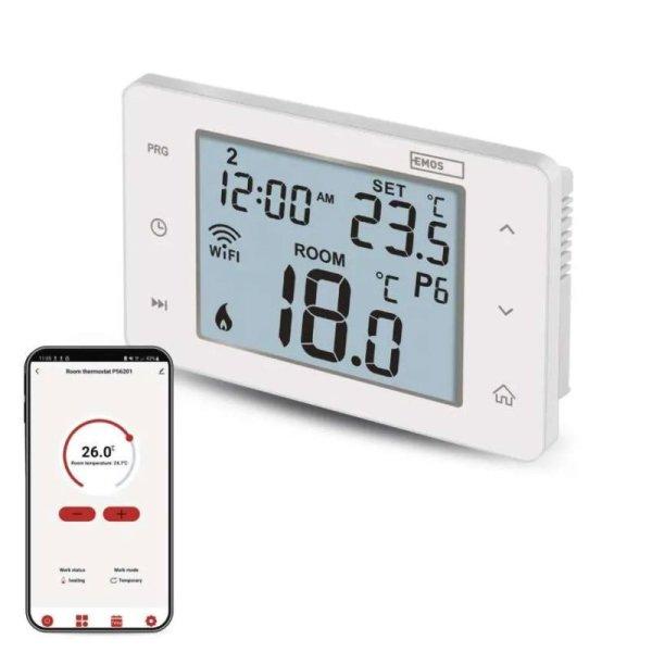 EMOS Szobai programozható vezetékes WiFi GoSmart termosztát P56201