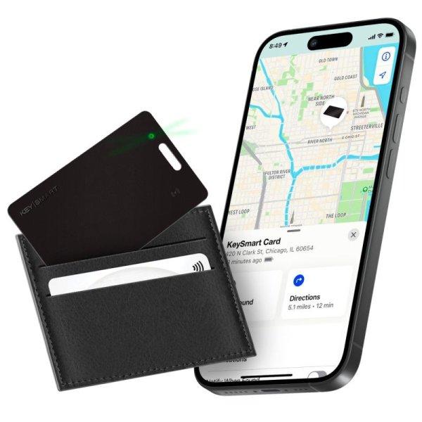 KeySmart SmartCard Apple Find My - fekete